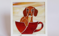 Cane,in vetro mosaico 