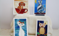 Quadri di amici animali, in vetro mosaico