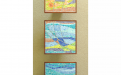 Quadri di mosaico moderni  " sole mare fiori " per porta in vetro